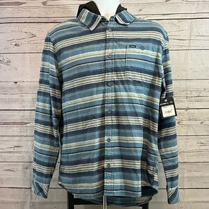 O'Neill Blue and White Casual Button Down Shirt